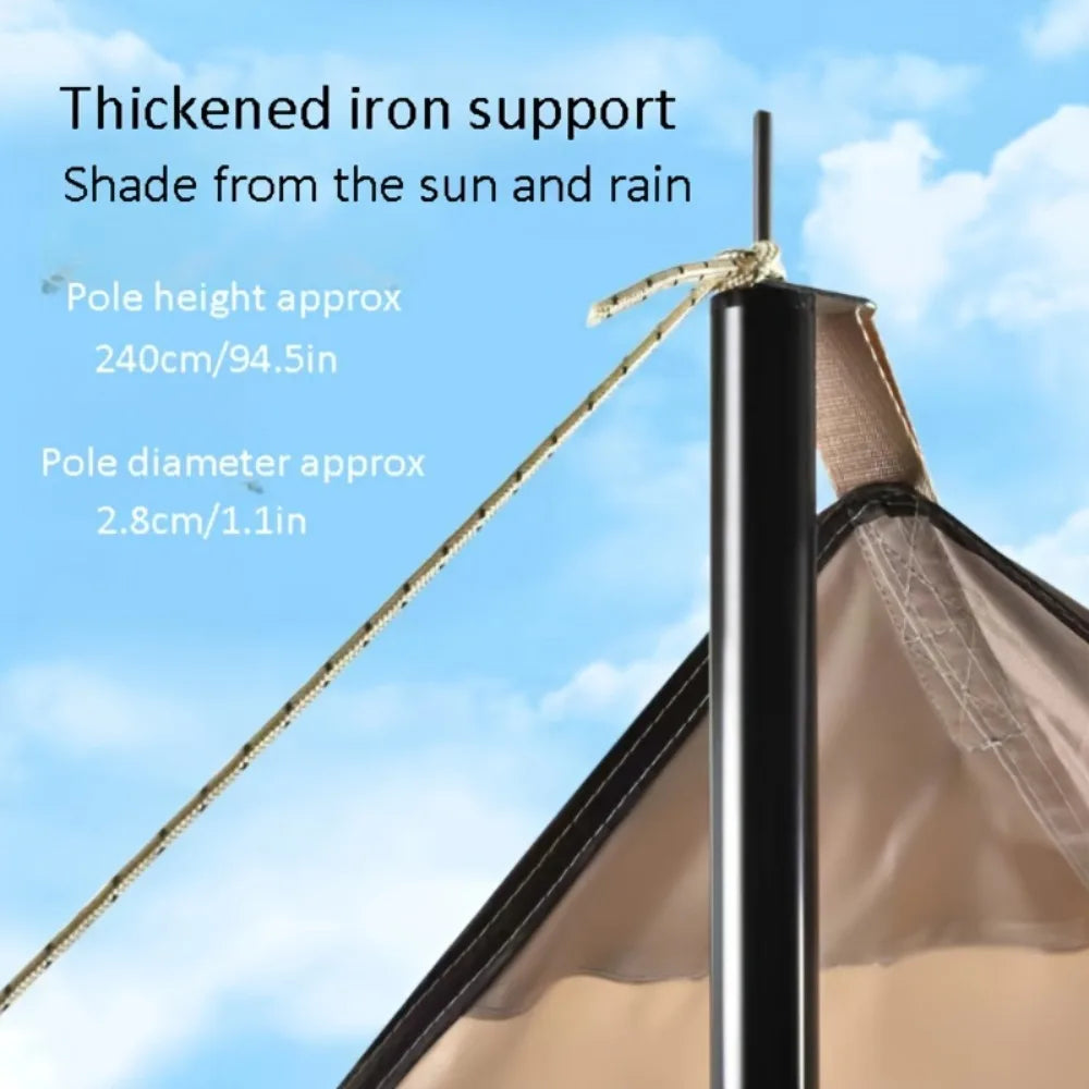 Outdoor Tent USA Stock Ordinary 3*4m RV Shade Portable Camping Sunscreen Rainproof Vinyl Canopy Outdoor Tent