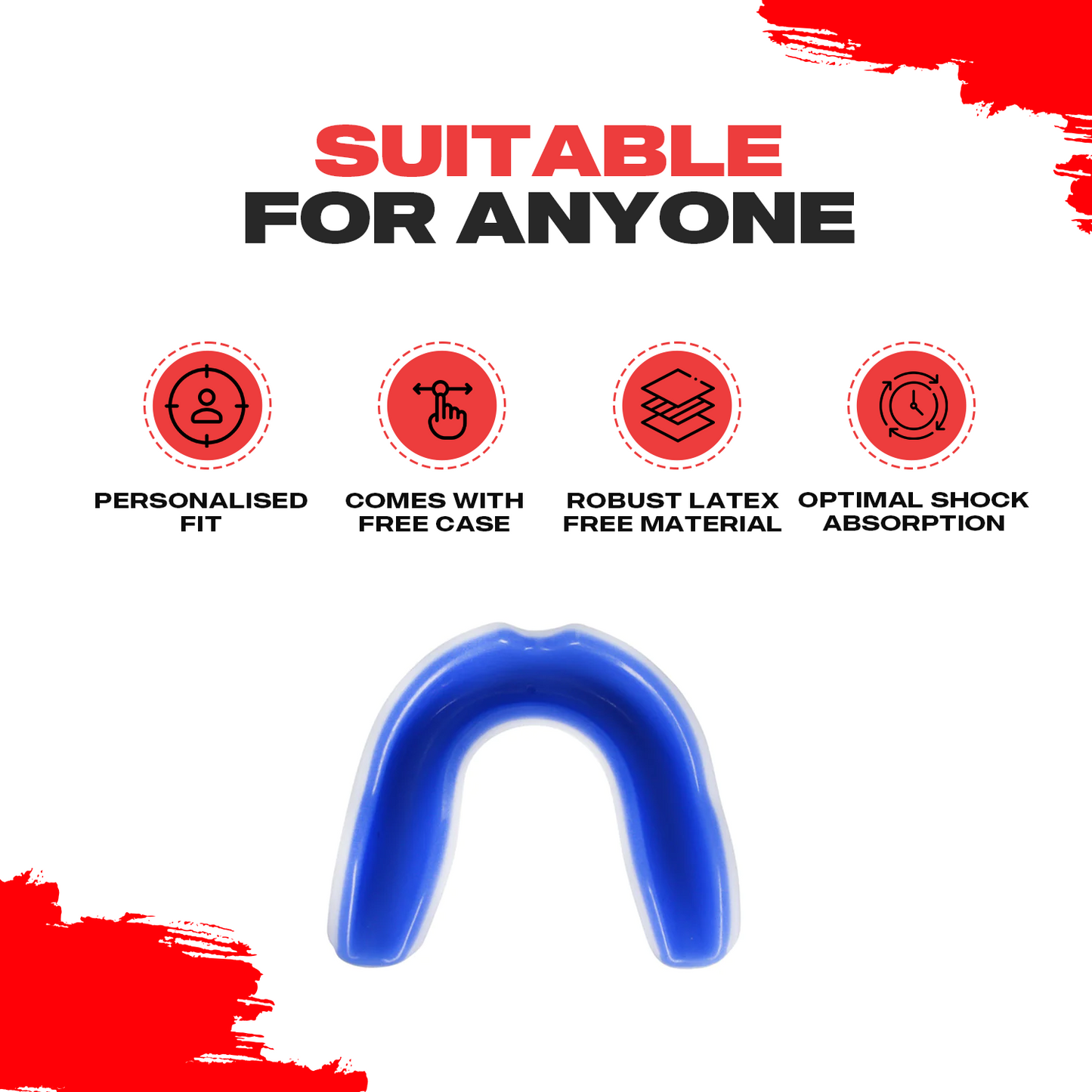 Junior White Mouth guard Gum shield