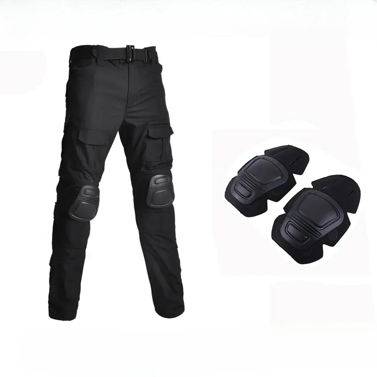 Outdoor Men Combat Pants +Knee Pads Tactical Pant Hiking Camo Pants Working Hunting Clothes Wear Resistant Multi-pocket