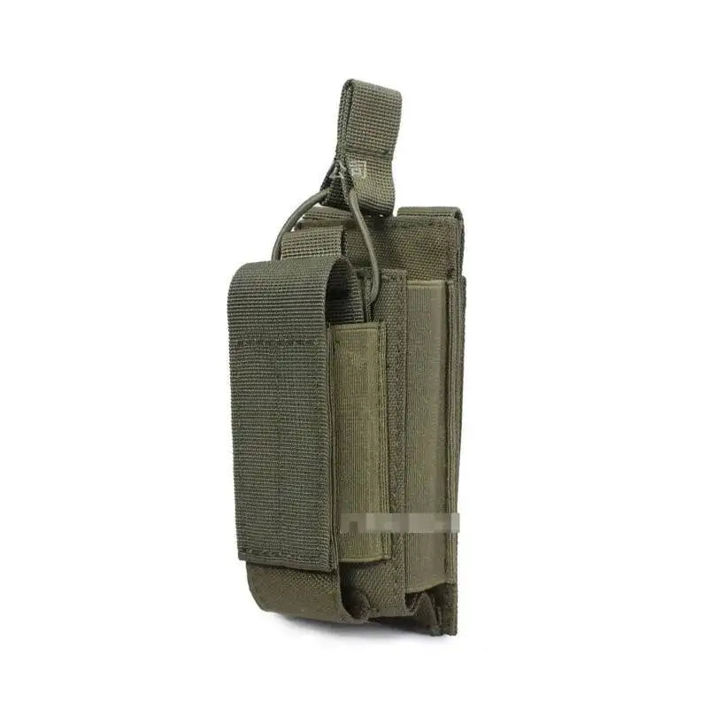 Tactical Magazine Pouch Pistol MAG Holder 5.56 MOLLE Double Stack Elastic Shock Cord Retention Hunting Accessories