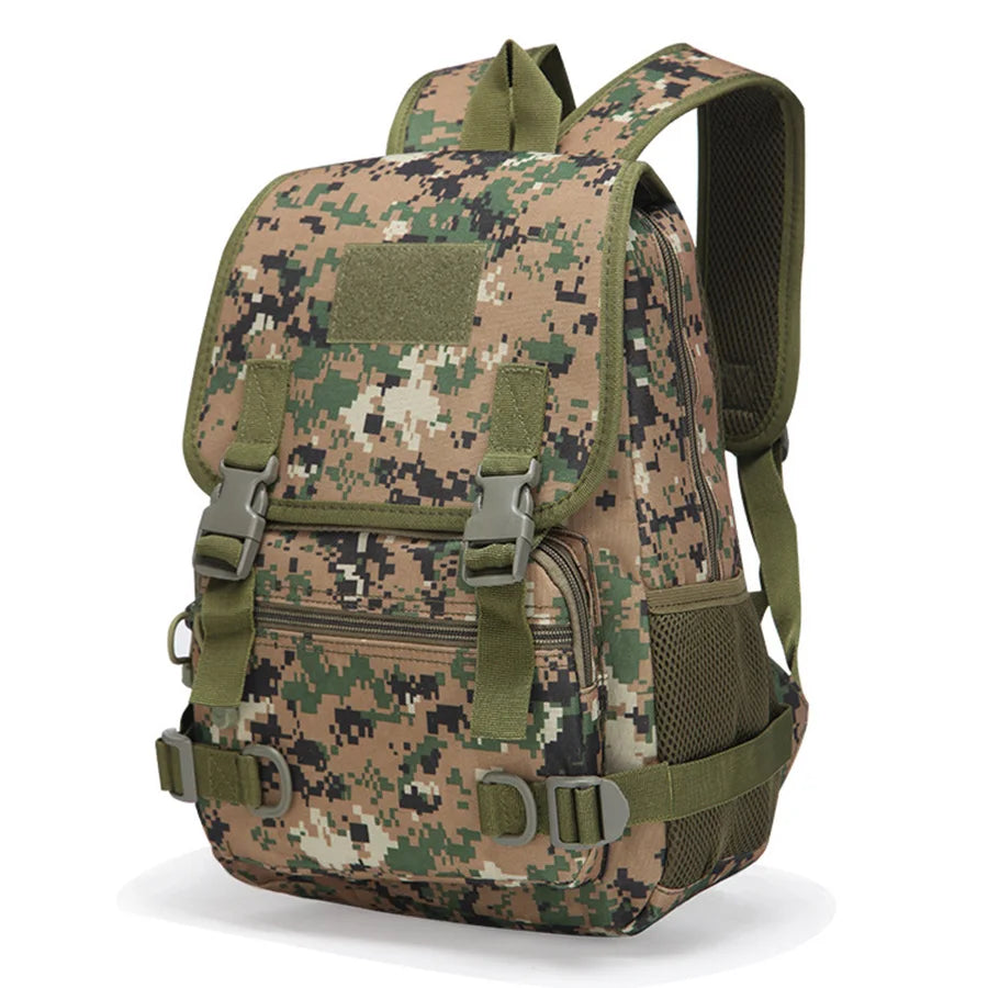 School military training backpack, military enthusiast outdoor camping training backpack, CS real equipment camouflage backpack