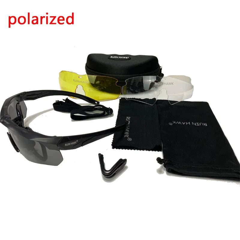 Military Tactical Glasses Mountain Bike Sports Sunglasses Military Hunting Air Gun Shooting Protective Glasses Outdoor Equipment