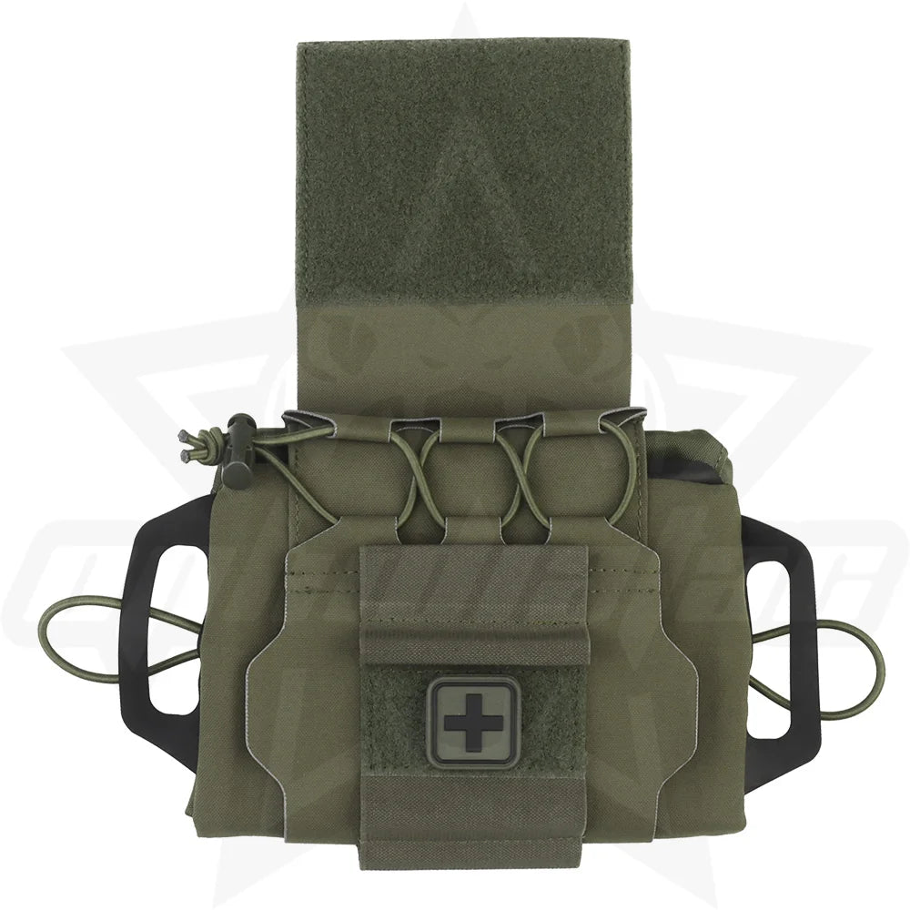 OphidianTac Outdoor First Aid Bag Rapid Deployment IFAK Kits Medium Emergency MOLLE Medical Pouch for Hunting Vest Accessories
