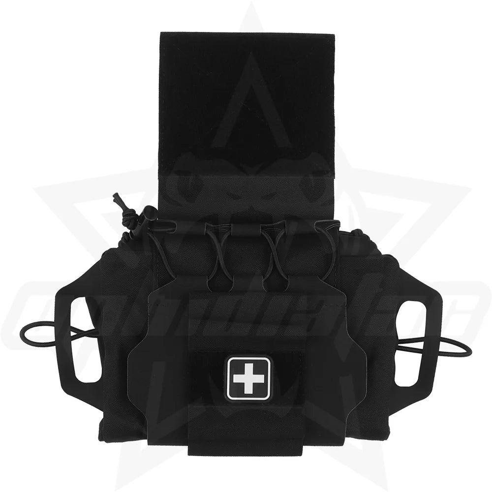 OphidianTac Outdoor First Aid Bag Rapid Deployment IFAK Kits Medium Emergency MOLLE Medical Pouch for Hunting Vest Accessories