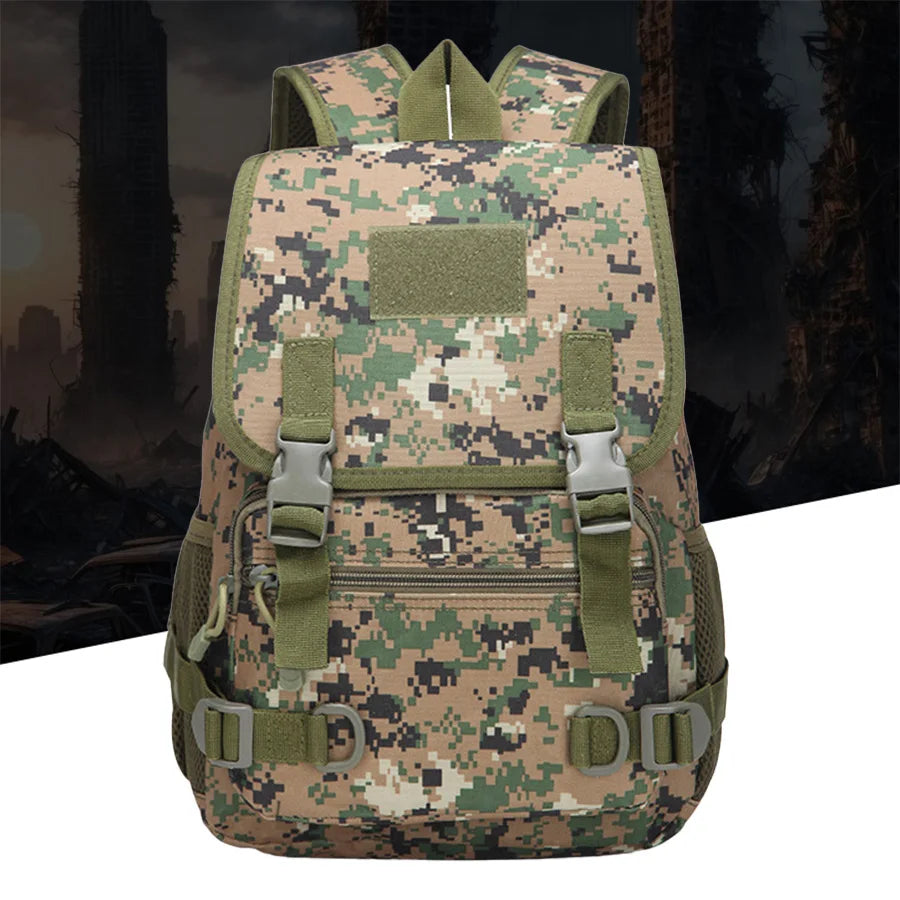 School military training backpack, military enthusiast outdoor camping training backpack, CS real equipment camouflage backpack