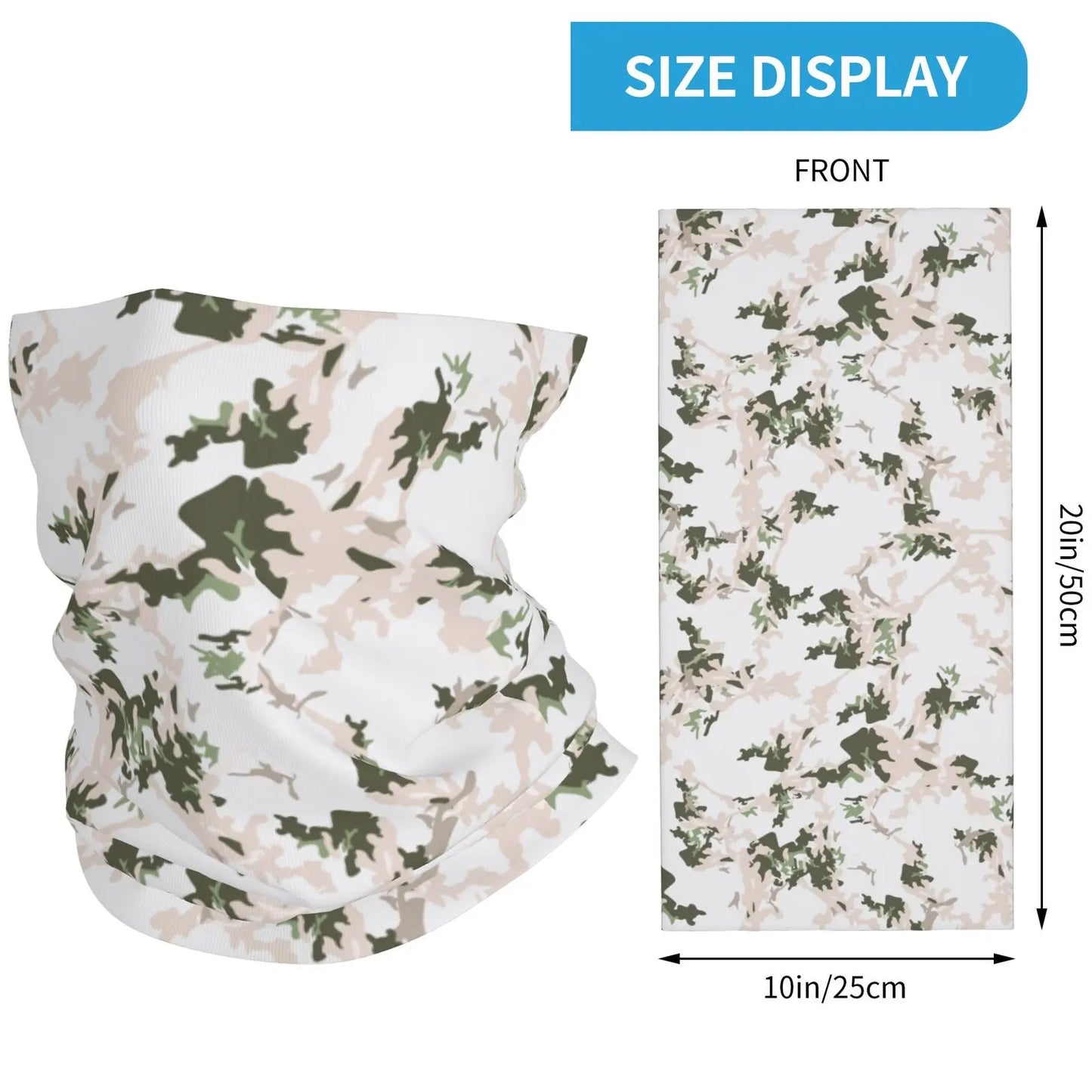 Military Camouflage Bandana Neck Gaiter Printed Military Camo Balaclavas Wrap Scarf Multifunctional for Men Women Adult