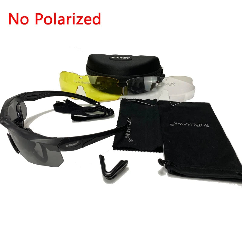 Military Tactical Glasses Mountain Bike Sports Sunglasses Military Hunting Air Gun Shooting Protective Glasses Outdoor Equipment