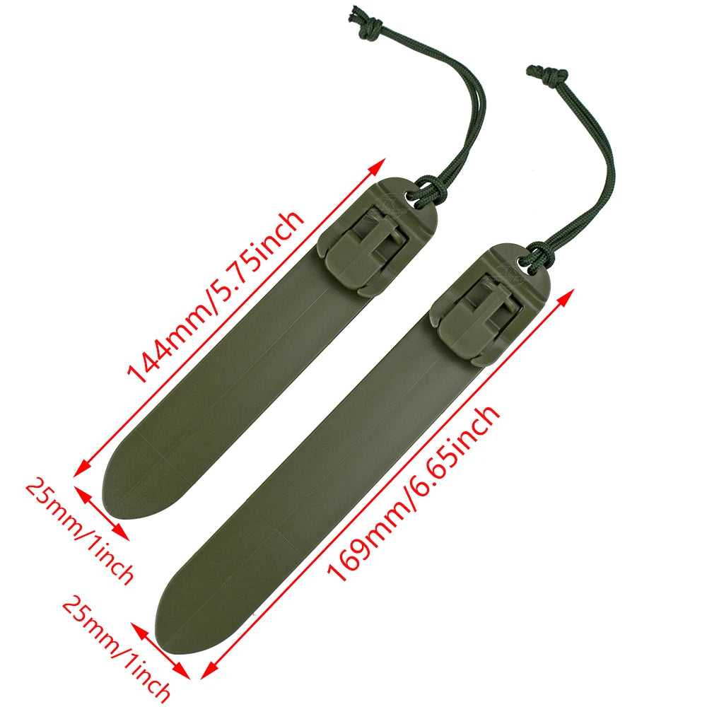 Tactical Molle Stick Quick Release PALS Webbing Fasten Clip Strap Acetal Polymer 5.75inch Hunting Accessories