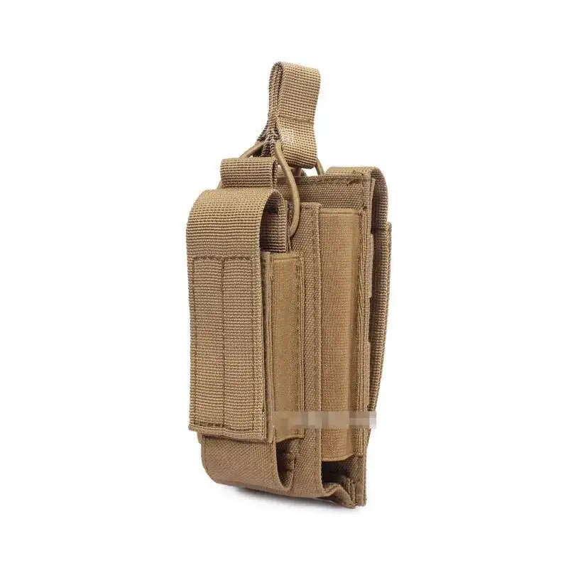 Tactical Magazine Pouch Pistol MAG Holder 5.56 MOLLE Double Stack Elastic Shock Cord Retention Hunting Accessories