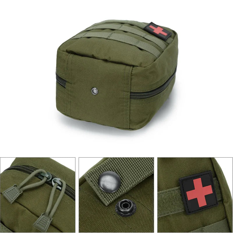 Tactical Medical Bag Camping Survival First Aid Kit Waist Pack Emergency Outdoor Travel Molle Pouch Camping Equipment