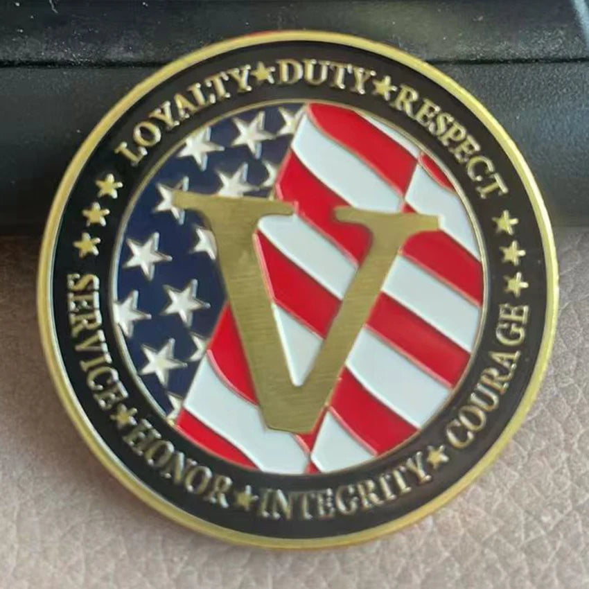 Military Service Honor Courage Coins Military Appreciation Coin for Veterans Christmas Gift