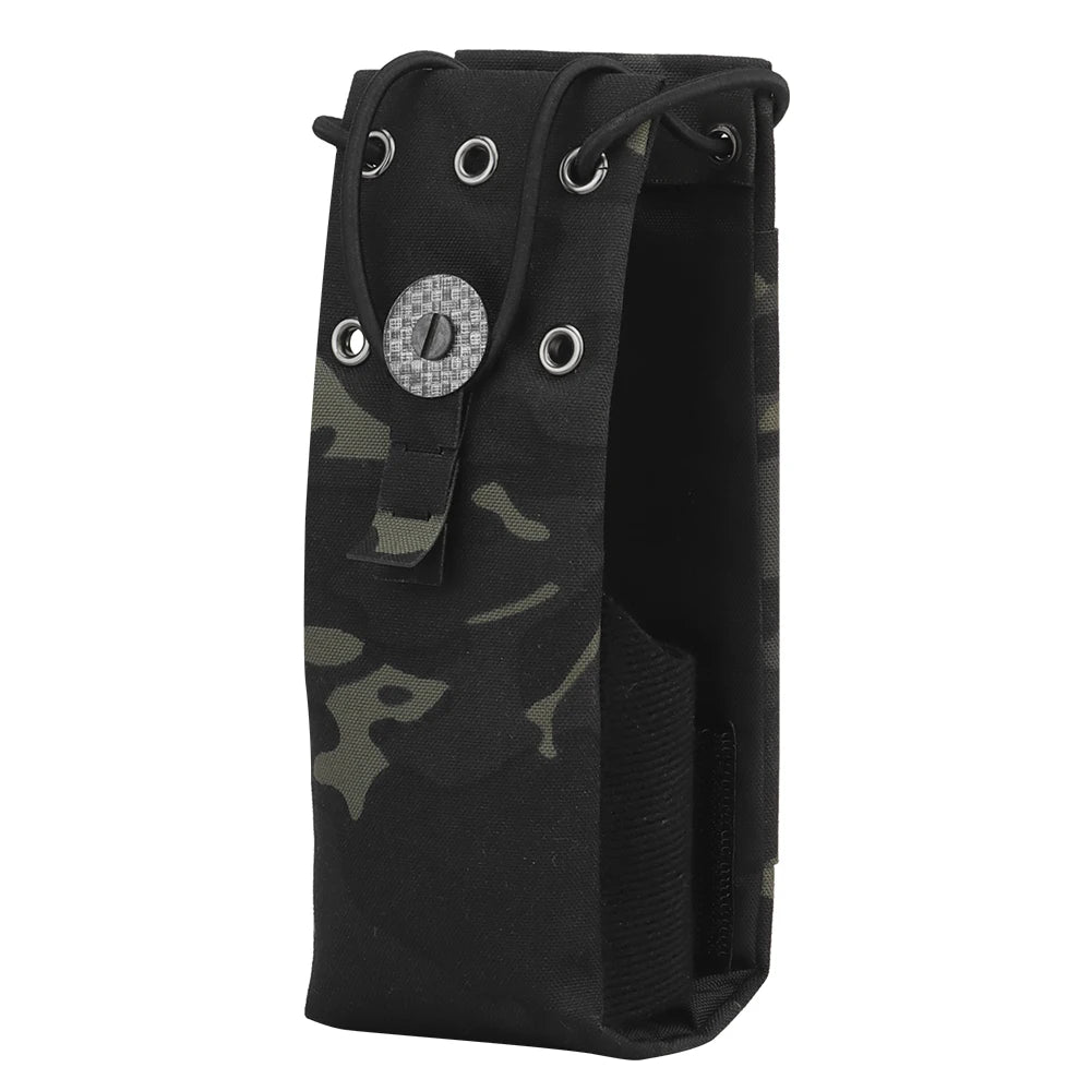 Tactical Molle Radio Walkie Talkie Pouch Waist Bag For MPU5 PRC163 152 148 Interphone Holster Outdoor Hunting Vest Accessories