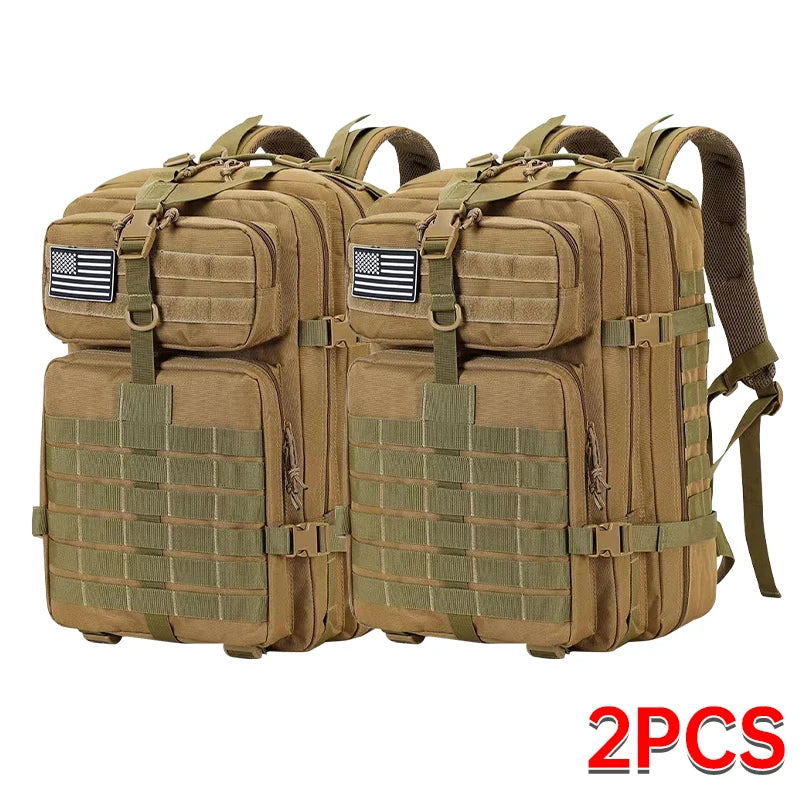 Outdoor Backpack, Hiking Backpack, Outdoor Adventure 3P Tactical Bag, Multi-functional Travel Waterproof Bag, Hunting Backpack