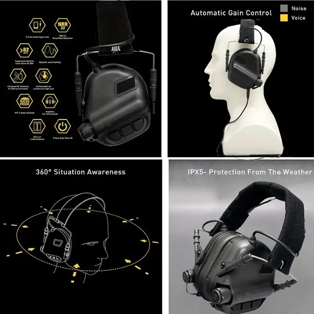 EARMOR M31 MOD4 Tactical Headphones Military Noise Canceling Earmuffs Military Anti-Noisy Shooting Earphone