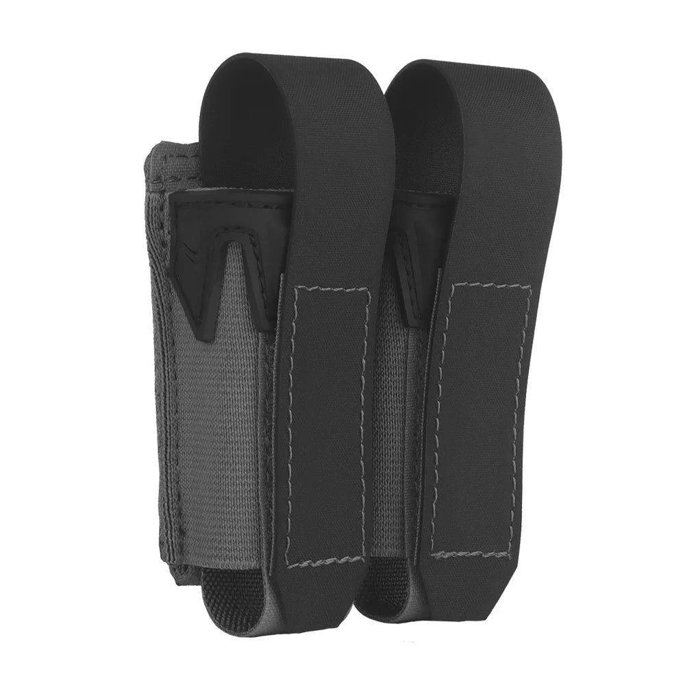 9MM Double Mag Pouch Agilit Style Pincers Pistol Magazine Pouch MOLLE Quick Release Airsoft Hunting Vest Tactical Belt Gear
