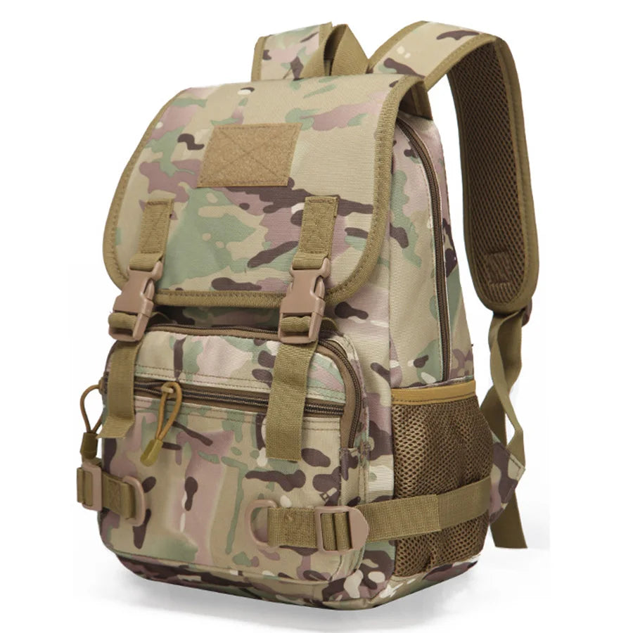 School military training backpack, military enthusiast outdoor camping training backpack, CS real equipment camouflage backpack