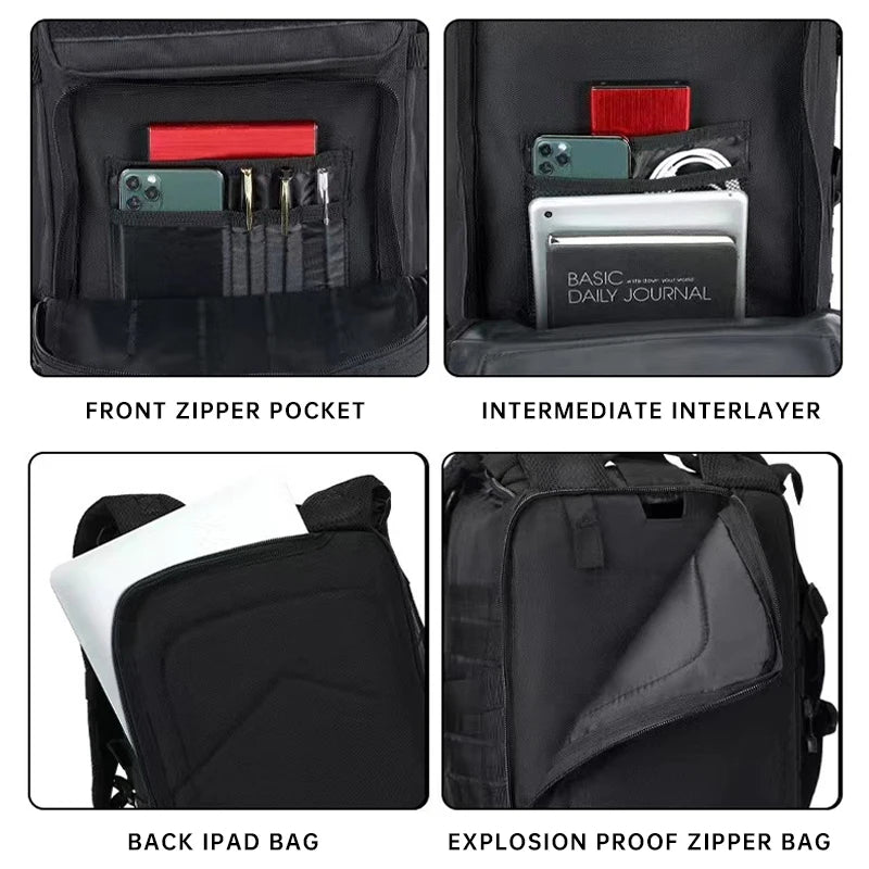 Outdoor Backpack, Hiking Backpack, Outdoor Adventure 3P Tactical Bag, Multi-functional Travel Waterproof Bag, Hunting Backpack