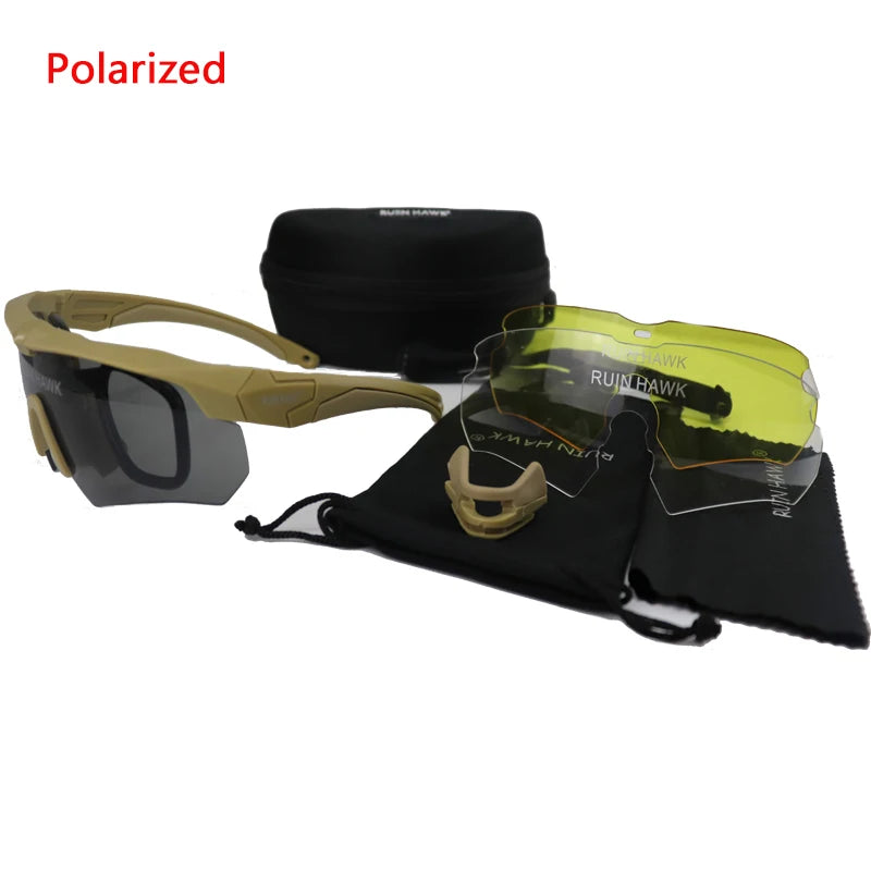 Military Tactical Glasses Mountain Bike Sports Sunglasses Military Hunting Air Gun Shooting Protective Glasses Outdoor Equipment