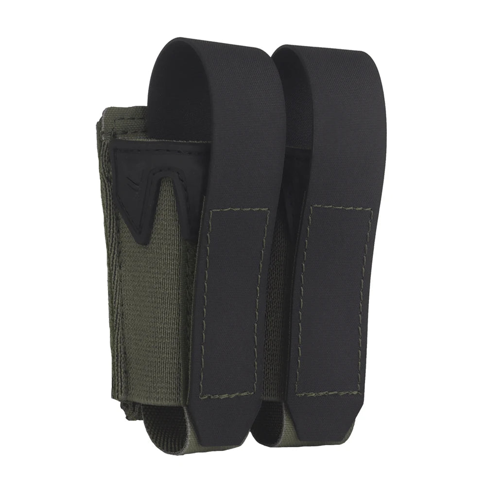 9MM Double Mag Pouch Agilit Style Pincers Pistol Magazine Pouch MOLLE Quick Release Airsoft Hunting Vest Tactical Belt Gear