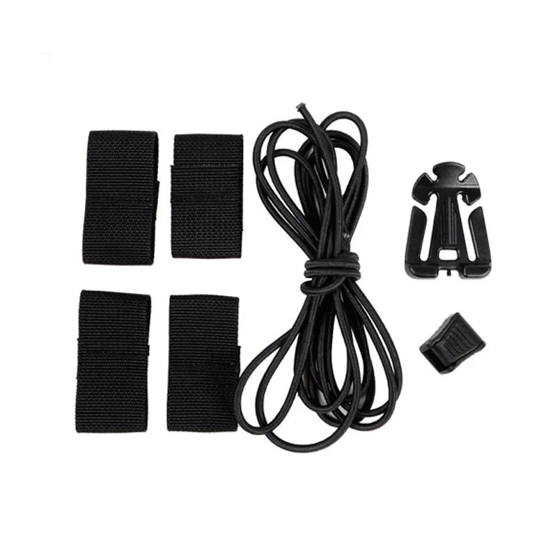 Tactical Helmet War Bungee Cord Retention Elastic Lanyard Set Kit FAST Helmet Accessories DIY Deck Set Airsoft Hunting
