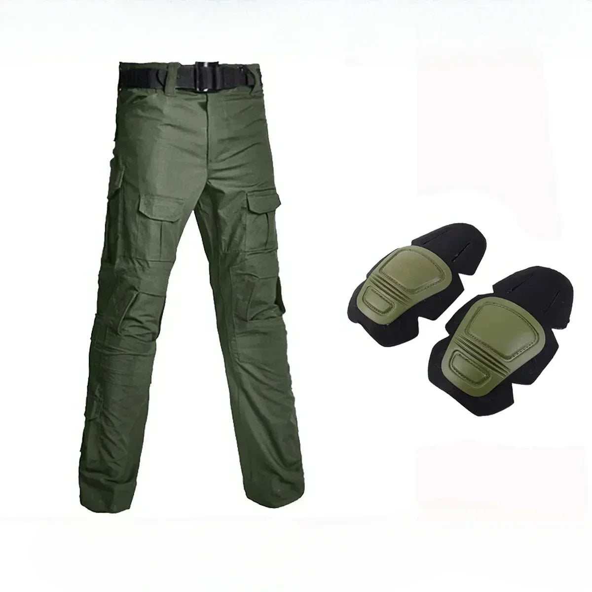 Outdoor Men Combat Pants +Knee Pads Tactical Pant Hiking Camo Pants Working Hunting Clothes Wear Resistant Multi-pocket