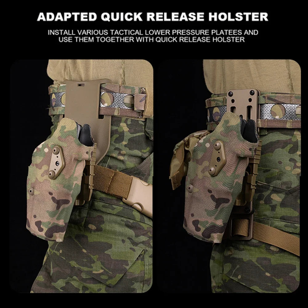 Tactical Belt Ferro-style Militar Patrol Bison Lightweight MOLLE Belt Pistol Airsoft Magazine Pouch Outdoor Hunting Men's Waist