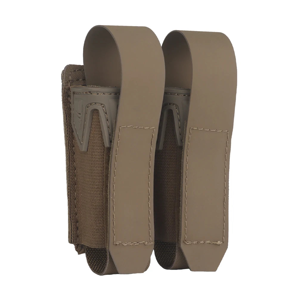 9MM Double Mag Pouch Agilit Style Pincers Pistol Magazine Pouch MOLLE Quick Release Airsoft Hunting Vest Tactical Belt Gear