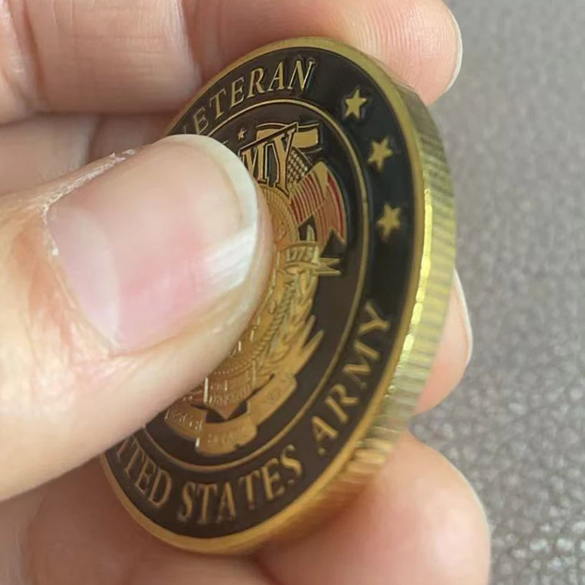 Military Service Honor Courage Coins Military Appreciation Coin for Veterans Christmas Gift