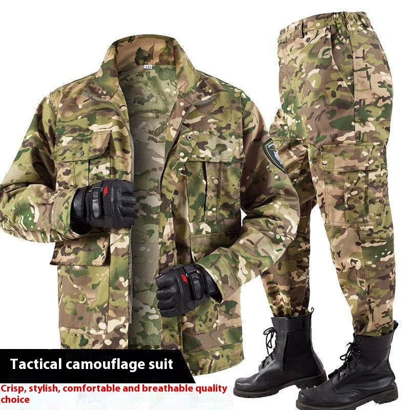 Tactical Camouflage Suit Black Python Pattern Suit Men's Overalls