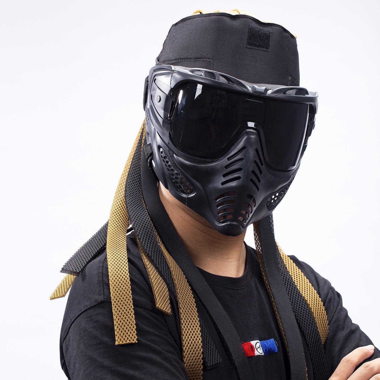 Dreadlocks Forehead Protection Outdoor CS Field Tactical Headgear Competitive