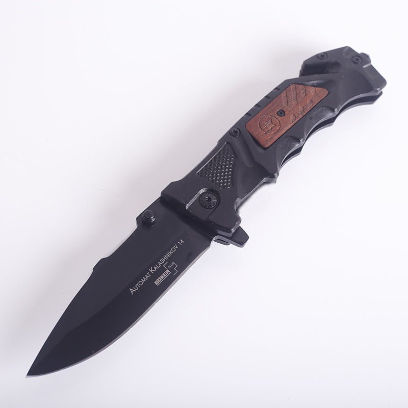 Camping Survival Defense Outdoor Aluminum Handle Folding Knife - Tactinest.com