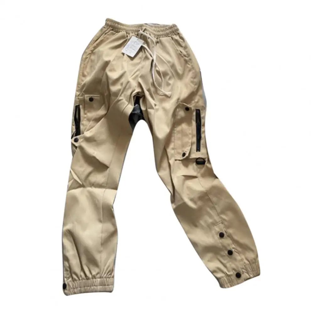 Cargo Pants for Mens Elastic Casual Trousers Zipper Multi - Pocket Joggers - Tactinest.com