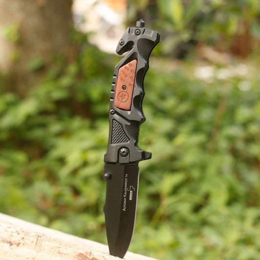 Camping Survival Defense Outdoor Aluminum Handle Folding Knife