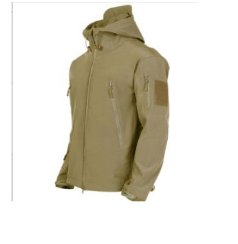 Men's Tactical Jacket Warm Collar Scratch Resistant Design Comfortable