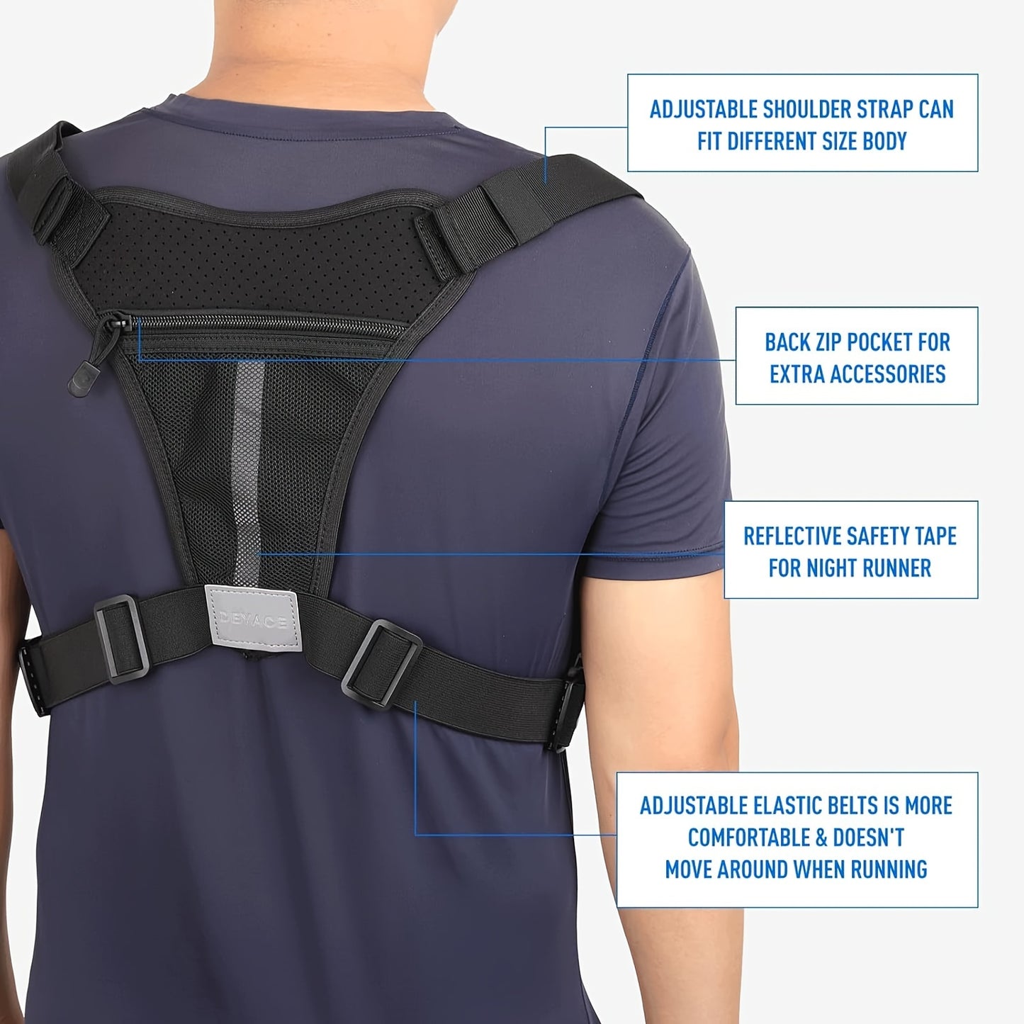 [Tactical Chest Bag] Durable, EDC Men's Tactical Chest Bag with Built-In Phone Holder | Adjustable Straps, Multiple Compartments, Black, Adventure Gear | Sleek Design | Secure Compartments
