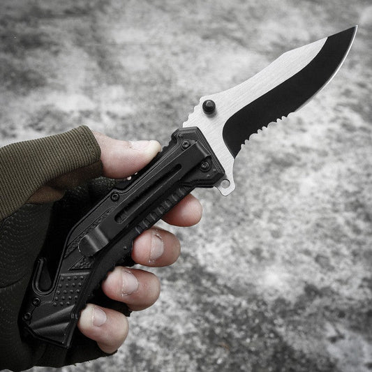 Folding Knife Wilderness Survival Emergency Survival Knife - Tactinest.com