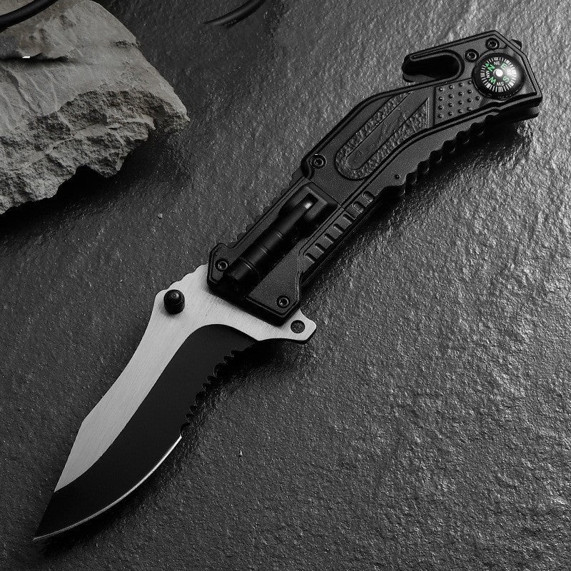 Folding Knife Wilderness Survival Emergency Survival Knife - Tactinest.com