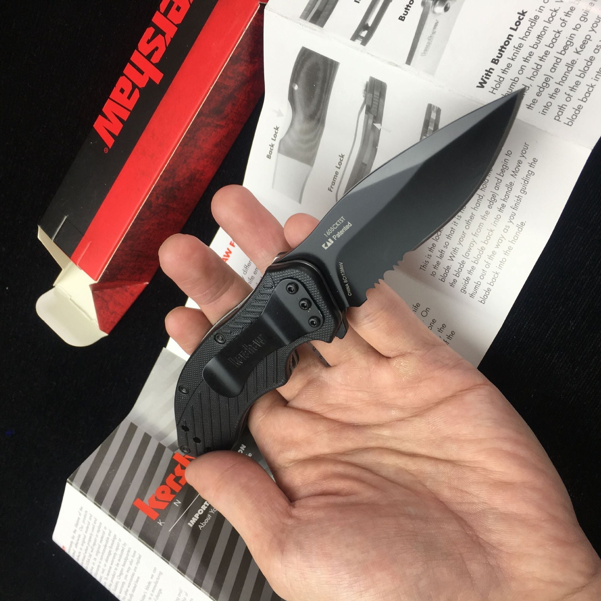 High Hardness 8CR13MOV Outdoor Survival Folding Knife - Tactinest.com
