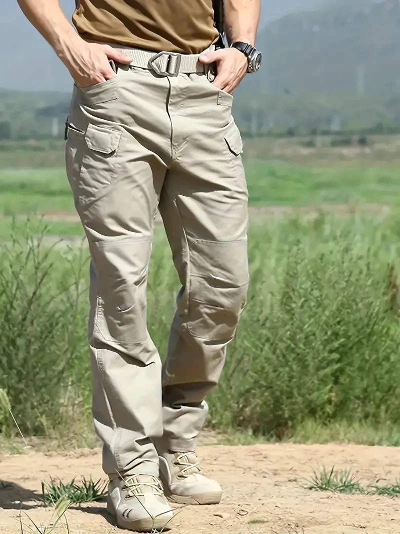 Men's Outdoor Multi Functional Tactical Pants, Multi Pocket Outdoor Hiking Sweatpants, Water - repellent, wear - resistant - Tactinest.com