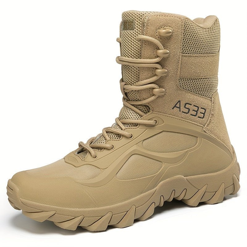 Non - slip Men's Tactical Hiking Boots, Wear - resistant Winter Outdoor Camping Trekking Shoes for Snow - Tactinest.com