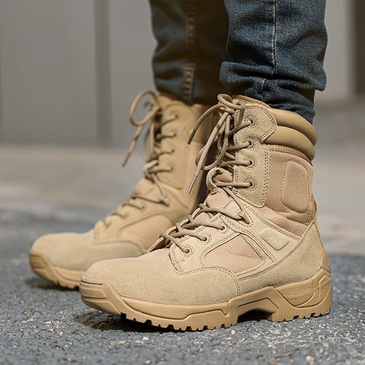 [NORTIV Tactical Boots] NORTIV 8 Men's Tactical Boots | Solid Color Anti - Slip Comfortable Durable Breathable - Hiking Motorcycle Boots Camping, Cycling, Fishing, Jungle, Running, Mountaineering, Traveling, All - Season - Tactinest.com