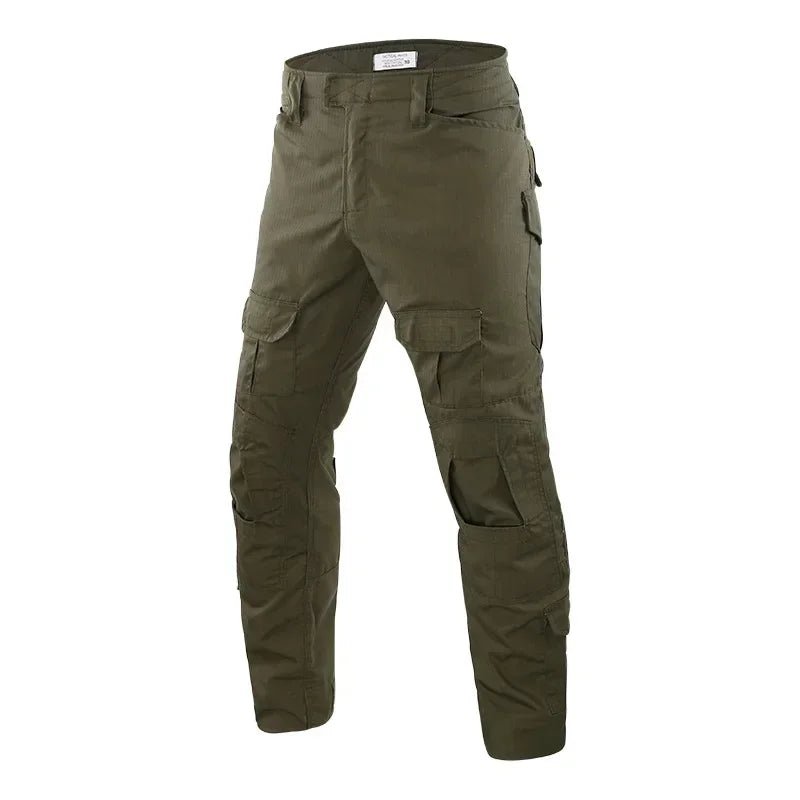 Outdoor Men Combat Pants +Knee Pads Tactical Pant Hiking Camo Pants Working Hunting Clothes Wear Resistant Multi - pocket - Tactinest.com