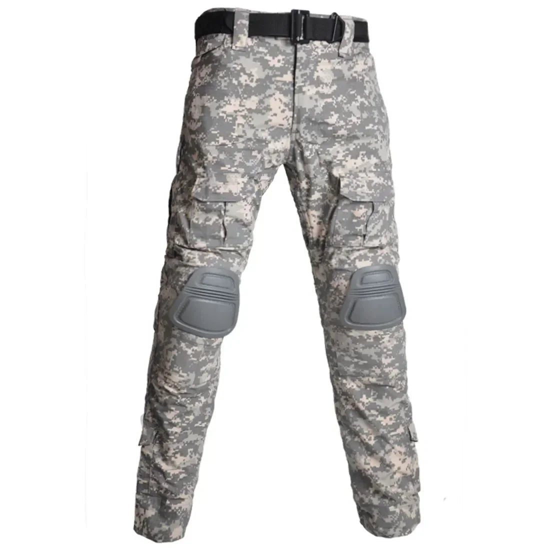 Outdoor Men Combat Pants +Knee Pads Tactical Pant Hiking Camo Pants Working Hunting Clothes Wear Resistant Multi - pocket - Tactinest.com