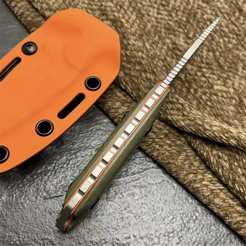 Premium S90V Stainless Steel 1pc Fixed Blade Knife - Lightweight, Durable G10 Handle, Kydex Sheath for Camping & Outdoor Survival | Men's Gift, Camping Accessories - Tactinest.com