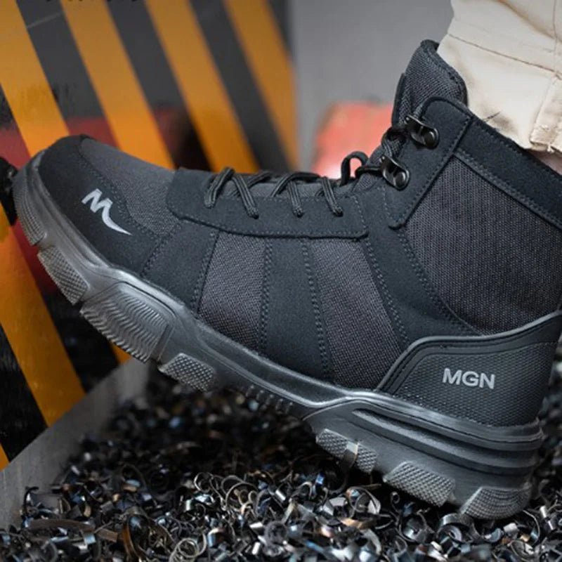 Work Boots Indestructible Safety Shoes Men Steel Toe Shoes Puncture - Proof Sneakers Women Non Slip Work Shoes Male Tactical Boots - Tactinest.com